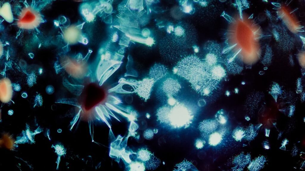Illustration of interconnected neurons with branching dendrites against a dark background, evoking brain cell connections